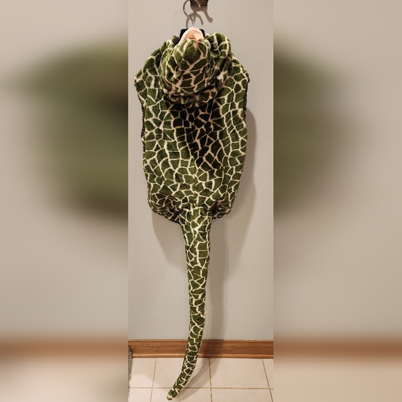 Snake Lizard Reptile Green Kids Halloween Onsie Hoodie Costume Size XL 7 - 8 - Picture 12 of 15